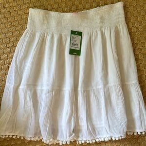 NWT Lilly Pulitzer Evelyn White skirt medium
